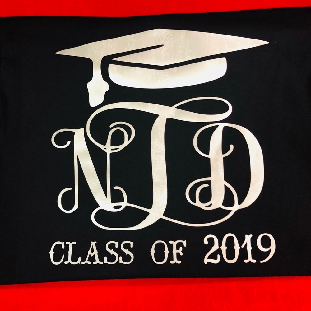 Custom Monogram Graduation t-shirts